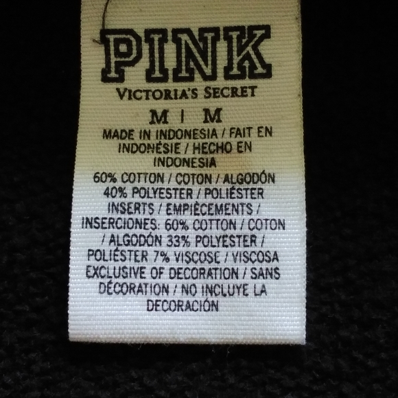 Pink Victorias black Secret hoddie - Picture 3 of 3